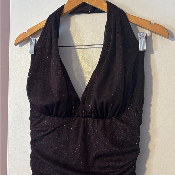 Vintage Y2K Whimsigoth Fairy Maxi Dress Sparkle Sexy Ruffle Hot Long Gown Prom - Picture 6 of 17